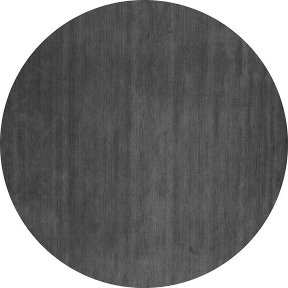 Ahgly Company Indoor Round Abstract Gray Contemporary Area Rugs, 7' Round