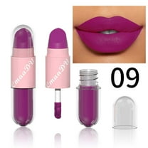 Double Lipstick, Matte Lipstick, Long Lasting Waterproof Non Fading Lipstick and Lip Gloss Combo, Moisturizing Smooth Texture, Non Sticky Cup, Velvet Finish, Easy To Apply, All Day Wear