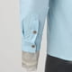 thumbnail image 5 of Camisas Vaqueras Para Hombre Camisa con capucha y botones informales simples de color sólido informal a la moda para hombre (Blue, XXL), 5 of 7