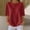 *Red, variant on ClodeEU Women's Henley Button Short Sleeve T-Shirt,Solid Color Casual Loose Summer Top White,Women's Plus XXL