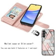 thumbnail image 5 of Takfox Galaxy A15 5G Case,for Samsung Galaxy A15 Wallet Phone Case,Takfox PU Leather Magnetic Detachable Card Holders Shockproof Kickstand Protective [Flip Folio Cover] for Samsung Galaxy A15 -Marble, 5 of 9