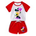 thumbnail image 1 of Summer Kids Girls Boys Clothings Minnie Mickey Mouse 100%Cotton Baby Sports Sets Boy Girl Tee+ Shorts Clothes Set Toddler Suits2T Gao Jinjia LED, 1 of 2