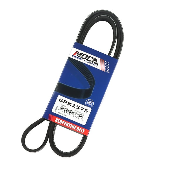 MOCA AUTOPARTS 6PK1575 Serpentine Belt for 09-05 Audi A4 L4 2.0L & 19-14 Ford Fusion L4 1.5L & 88-87 Mercury Grand Marquis V8 5.8L & 97-96 Mercury Mystique V6 2.5L and More