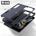 thumbnail image 3 of for Samsung Galaxy Z Fold 4 Rugged Case, Armor Hard PC Soft TPU Hybrid Anti-Drop Camera Lens Protection Shockproof Glossy Non-Slip Slim Fit Case for Z Fold4 7.6 inch,Mint, 3 of 6