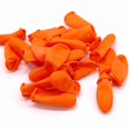 thumbnail image 1 of 100-300Pcs Disposable Fingertips Protector Gloves Natural Rubber Non-slips Anti-static Latex Finger Cots Fingertips Durable Tool orange 100pcs, 1 of 6