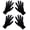 2 Pairs Black, variant on 1 Pair Garden Claw Gloves – Comfortable Gardening Gloves with Built-in Claws for Digging, Planting & Raking for Women