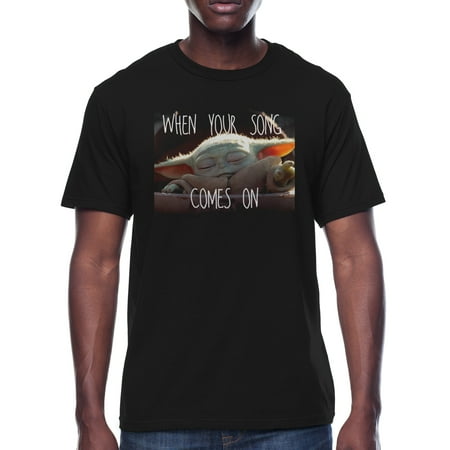 Baby Yoda Star Wars The Child Men's "Baby Yoda Jam" Graphic Tee, Sizes S-3XL, Star Wars Mens T-Shirts