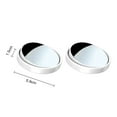 thumbnail image 2 of Naierhg Blind Spot Car Mirror 2pcs Car Blind Spot Rearview Mirror 360-degree Adjustable Frameless Convex Side Auxiliary Mirror for Car Safety Enhancement White, 2 of 8