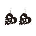 thumbnail image 1 of 11 Molde para pendientes de Halloween, molde de silicona con cabeza de calavera y telaraña de murciélago, bricolaje, 1 of 4
