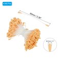 thumbnail image 2 of Uxcell 2.5mm Double Heads Flower Stamen, 340 Pcs Artificial Flower Pistil Matt for DIY Christmas Decoration, Yellow, 2 of 6