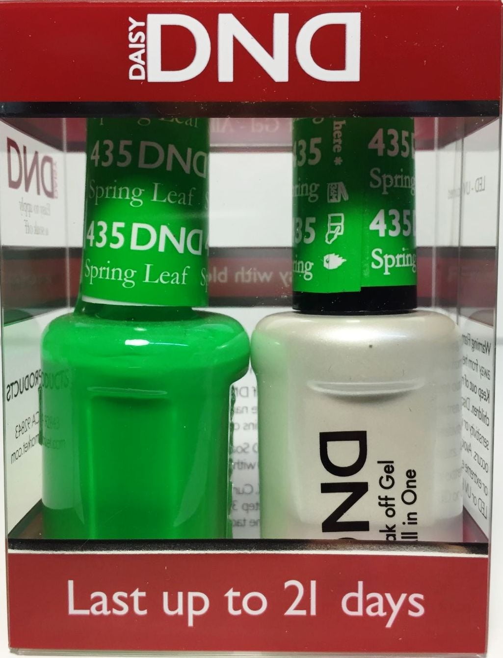 DND Nail Polish Gel & Matching Lacquer Set (435 Spring Leaf