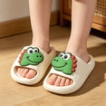 thumbnail image 4 of Djtdsds Kids Dinosaur Slide Sandals, Soft Non- Open-Toe Slippers Color:White,Size:10.5-11 Years, 4 of 7