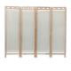 thumbnail image 1 of Biombo Mampara MARDAM Madera DE Pino Natural 4 Paneles Hueso, 1 of 2
