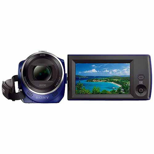 Sony Blue HD Camcorder with 27x Optical Zoom, 2.7" LCD and SteadyShot Image Stabilization - Walmart.com