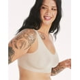 thumbnail image 3 of Hanes Invisible Embrace Women's Wireless T-Shirt Bra, Seamless Nude 2XL, 3 of 3