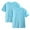 Blue, variant on Sakmal 2pc Kids Clothes Blue Crew Neck 3-14y Solid Short Sleeve Cotton Tee For Kids