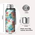 thumbnail image 7 of 20 Oz Pioneer Flower Coffee Tumbler Double Wall Insulated Stainless Steel Water Bottle | Metal Reusable Thermoses Flask with Cup Cap | Leak & Sweat Proof with Anti-Dust Lid, 7 of 7