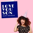thumbnail image 5 of Happy Birthday Card for Adult Son - "Love You Son" - Blue Happy Birthday Card For Your Son - Made in UK$$Office, 5 of 5