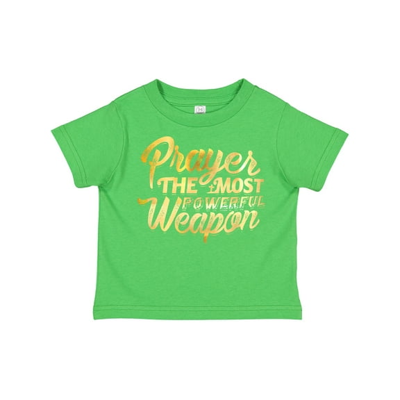 Inktastic Prayer Power Gold Boys or Girls Toddler T-Shirt