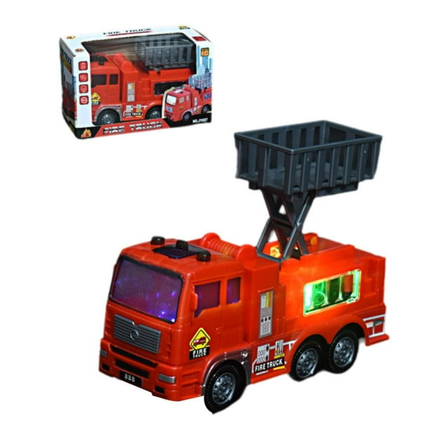 Light and Music Engineering Vehicle Toy with Sound & Light Effects, 15*6*8 cm, Plastic Material, Suitable for Children's Play