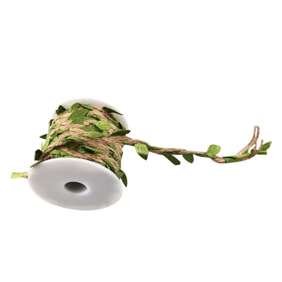 NUOLUX Decorative Leaves Rope Natural Verde Para Embalaje Y Proyectos Creativos