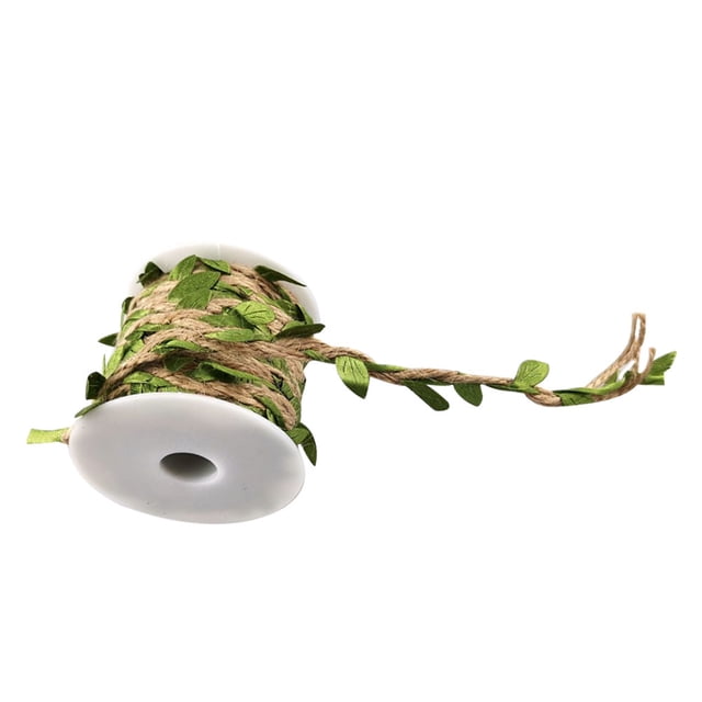 NUOLUX Decorative Leaves Rope Natural Verde Para Embalaje Y Proyectos Creativos