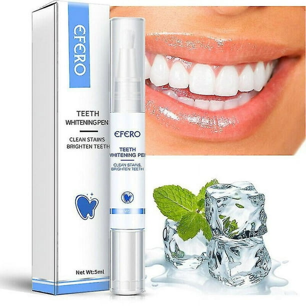 2pcs Bolígrafo de Gel para blanqueamiento dental, 5ml, cuidado bucal, limpieza, suero, eliminador de manchas de placa, herramientas