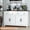 White, variant on VVFLU 55" Sideboard Buffet Cabinet with Storage, Coffee Bar with Barn Doors, Farmhouse White,Kitchen