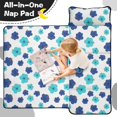 thumbnail image 4 of Pioneer Flower Floral Print Pattern Teens Toddler Nap Mat with Pillow, Sleeping Mat Bag for Preschool Daycare 51"x22", 4 of 6