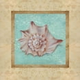thumbnail image 2 of Broughton, Rita 12x12 White Modern Wood Framed Museum Art Print Titled - Shell and Damask II, 2 of 4