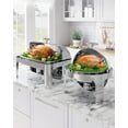 thumbnail image 3 of 6QT Chafing Dish Buffet Set, Stainless Steel Roll Top Buffet Server, Commercial Chafer for Catering (Full Size Pan), 3 of 7