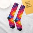 thumbnail image 6 of Women's Knee High Socks Autism Awareness Puzzle Flag Outdoor Casual Tube Socks, 6 of 7