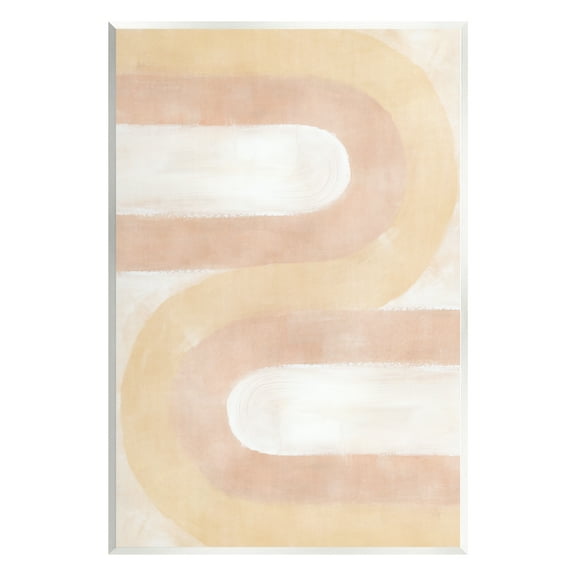 Stupell Industries Wavy Alternating Arches Abstract Painting Unframed Art Print Wall Art, 13 x 19