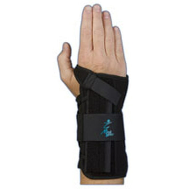 Med Spec Wrist Lacer Support, 8" Black, Universal Right