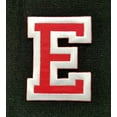 thumbnail image 2 of Initials A to Z and Numbers College Varsity Letterman Embroidered Iron On Patch 3" Red/White (E), 2 of 2