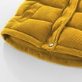 thumbnail image 4 of Hicidod Baby Corduroy Vest Solid Color Windproof Winter Warm Jackets Zip Up Sleeveless Button Stand Collar Waistcoat Deals of the Week, 4 of 7