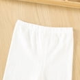 thumbnail image 3 of UQJfacai Girls Capris Leggings Toddler Baby Summer Thin Cotton Crop Pants Kids Casual Cute Flower Soft Tights 9M-3T, 3 of 9