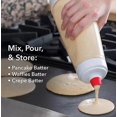thumbnail image 2 of 1000ml Cupcake Waffle Pancake Batter Shaker Bottle Kitchen Tool Hand Batter Mixing Bottle Batter Mixer Dispenser Kitchen Tools, 2 of 2