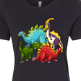 thumbnail image 4 of Inktastic Cute Dinosaurs Women's T-Shirt, 4 of 5