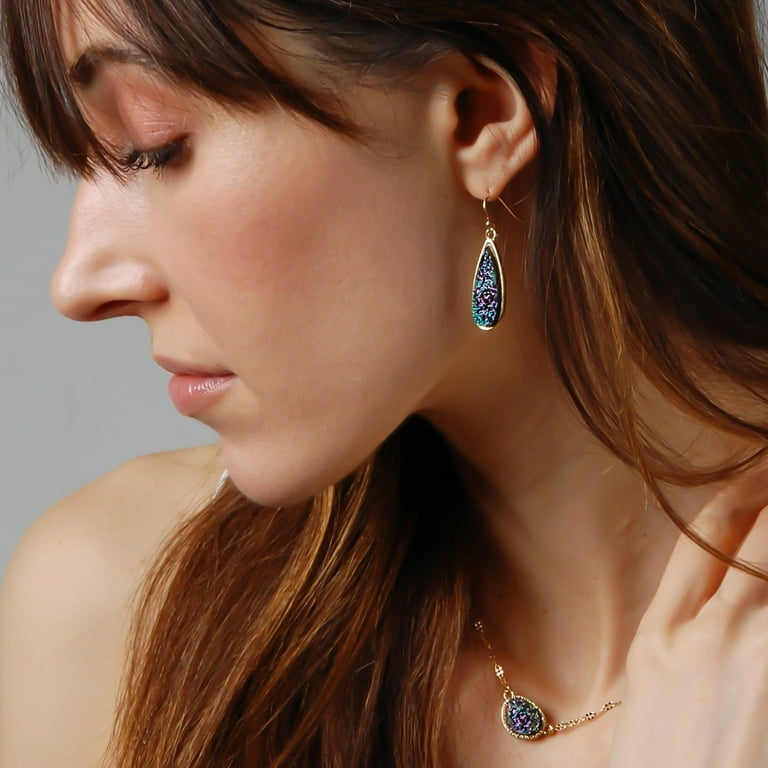 Blue store sparkly earrings