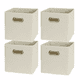 thumbnail image 1 of 4 Piezas Caja Almacenamiento Organizadoras De Tela Plegables, 1 of 5