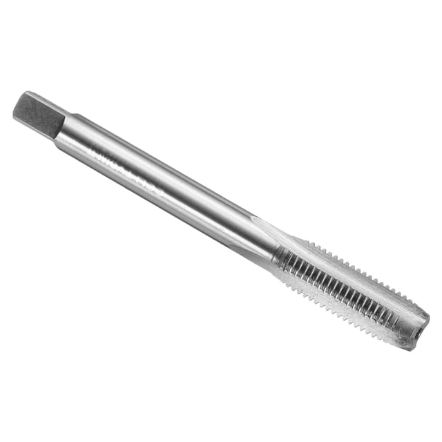 Uxcell Hand Plug Tap M8 x 1 H2 Metric Thread Taps Straight Flute Screw Tapping Threading Tool 9CrSi Alloy Tool Steel
