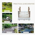 thumbnail image 4 of Outsunny 5ft Wooden Garden Bridge Lawn DÃ©cor Arc Stained Finish Walkway Natural, 4 of 9