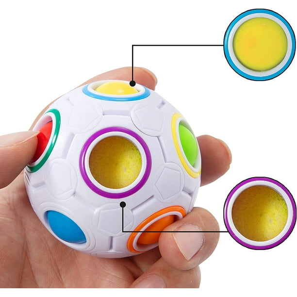 Bola Mágica Arcoíris 3D - Rompecabezas Deslizante Para Niños Y Adultos, 2 Unidades Bola Mágica Arcoíris 3D - Rompecabezas Deslizante Para Niños Y Adultos, 2 Unidades