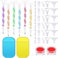 thumbnail image 1 of 40 Pieces Diamond Painting Drill Pen Tools Set, Including 6 Pieces Diamond Painting Drill Pen with 30 Pieces Replacement Pen Heads, Anti-Slip Pads and Wax Organizer Storage Case for DIY Painting Craft, 1 of 7