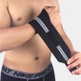 thumbnail image 4 of Muñequeras para levantamiento de pesas, 1 par con soporte para pulgar resistente para entrenamiento en gimnasio, levantamiento de pesas, peso muerto y entrenamiento de fuerza, 4 of 8