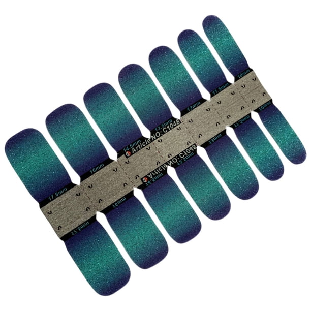 Guardurnaity Pegatina para uñas resistente al agua, durabilidad cuadrada, patrón brillante, textura esmerilada, puntas de manicura extraíbles y portátiles Type3 NO3 Guardurnaity CE011893-04B