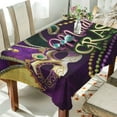 thumbnail image 4 of GZHJMY Mardi Gras Rectangle Tablecloth, Waterproof Stain Wrinkle Resistant Washable Polyester Table Cover for Picnic Dinner Holiday Kitchen Party Decor, 54 x 72 in Home Decor, 4 of 7