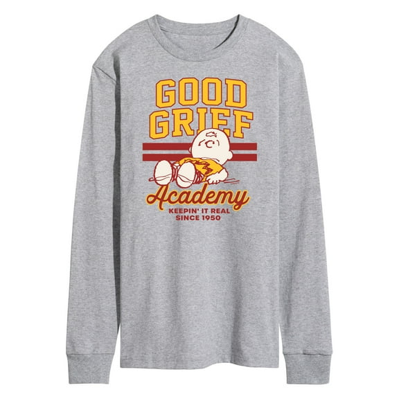 Peanuts - Good Grief Academy - Men's Long Sleeve T-Shirt