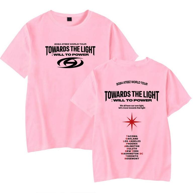 ATEEZ TOWARDS THE LIGHT Ｔシャツ Ateez Towards The Light Will To Power World Tour merch T